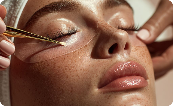 Korean lash lift service at The Glow Empire in Aspendale
